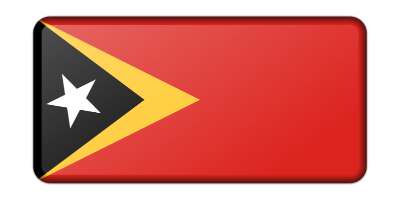 Flag of East TImor (bevelled)