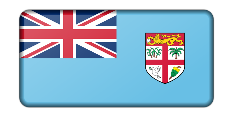 Flag of Fiji (bevelled)