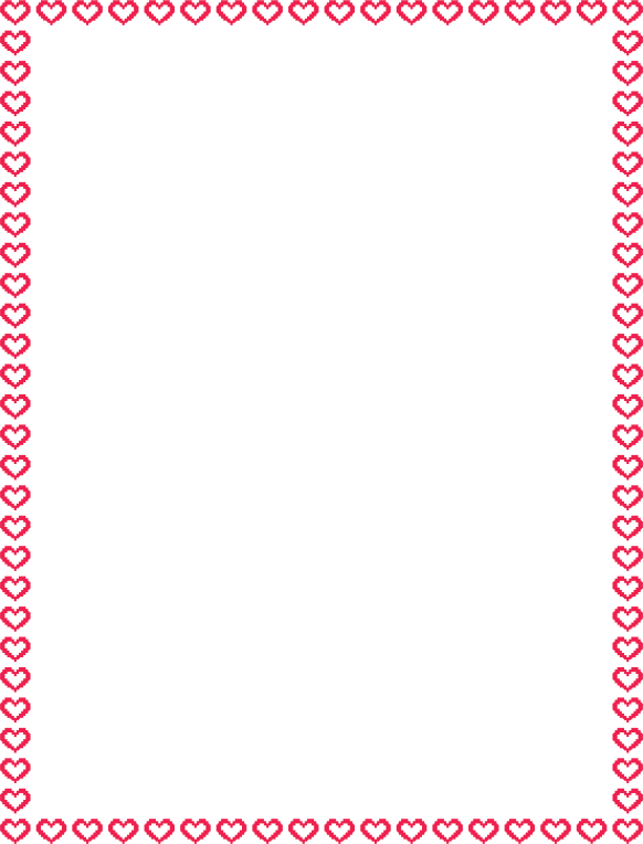 1-Bit Hearts Red