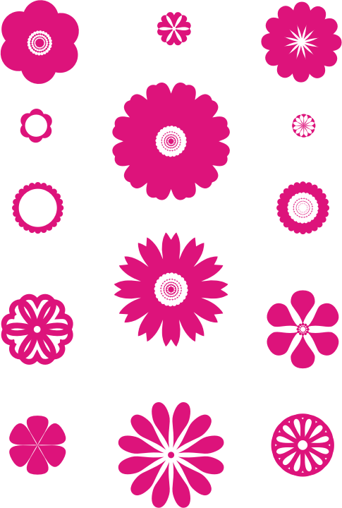 A set of flowers