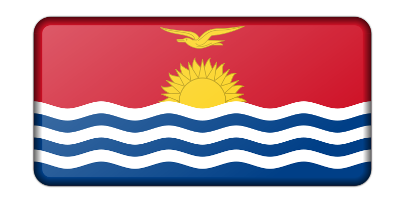 Kiribati flag (bevelled)