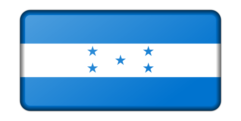 Honduras flag (bevelled)