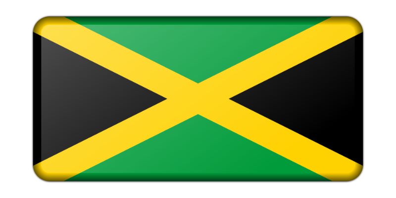 Jamaica flag (bevelled)