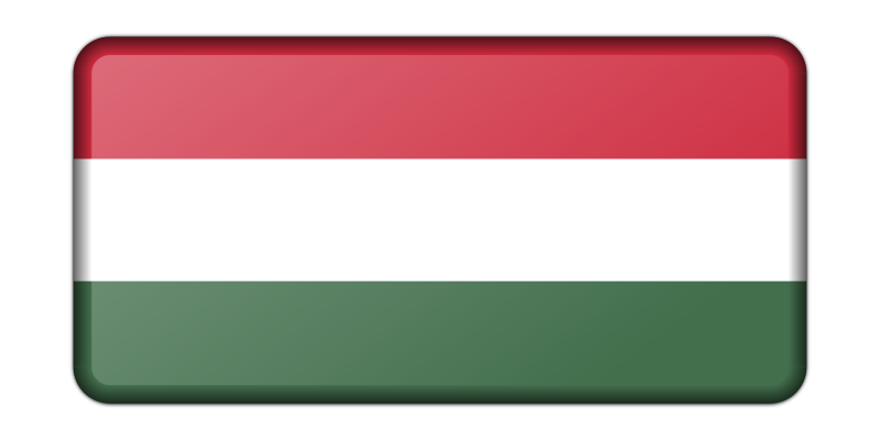 Hungary flag (bevelled)