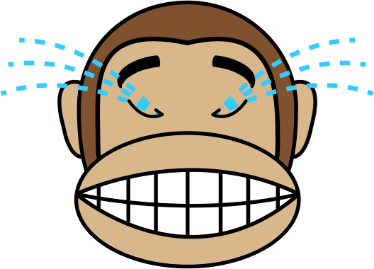 Monkey Emoji - Laughing out loud