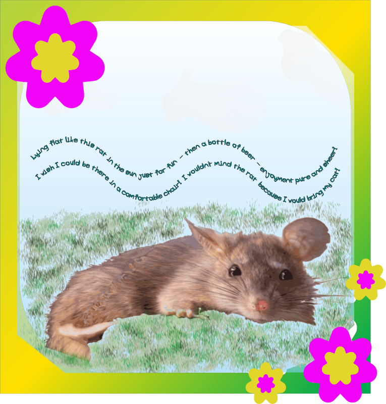 Disturbed Rat Idyll Framed