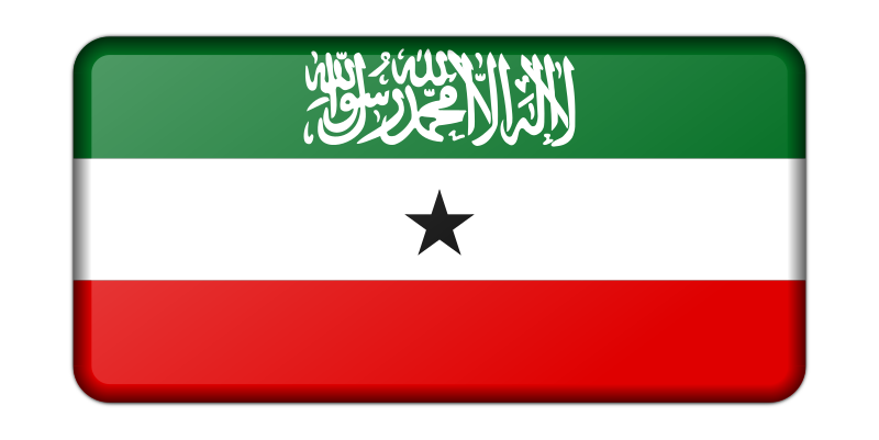 Somaliland flag (bevelled)