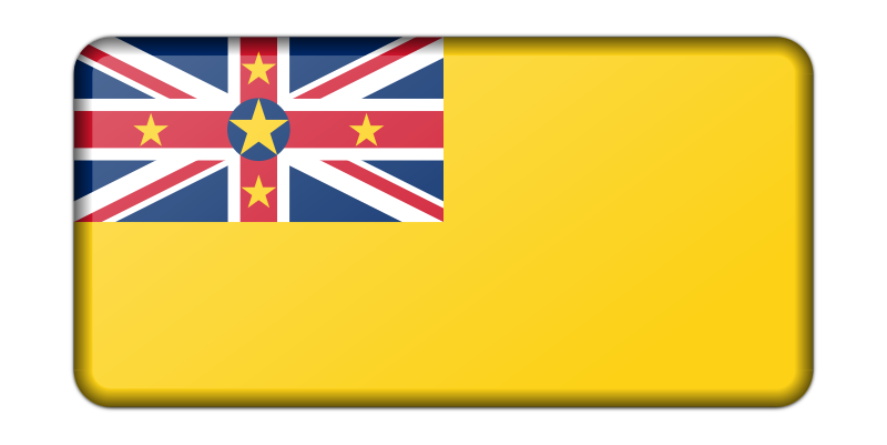 Niue flag (bevelled)