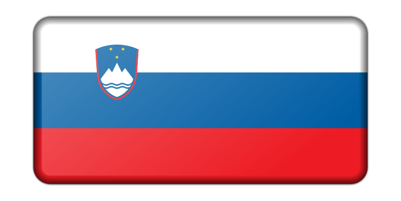 Slovenia flag (bevelled)