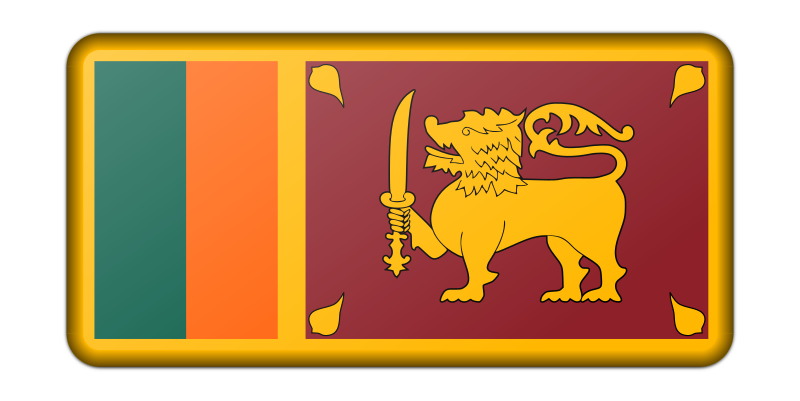 Flag of Sri Lanka (bevelled)