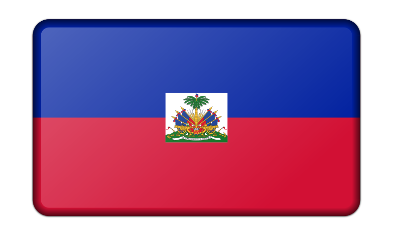 Flag of Haiti (bevelled)