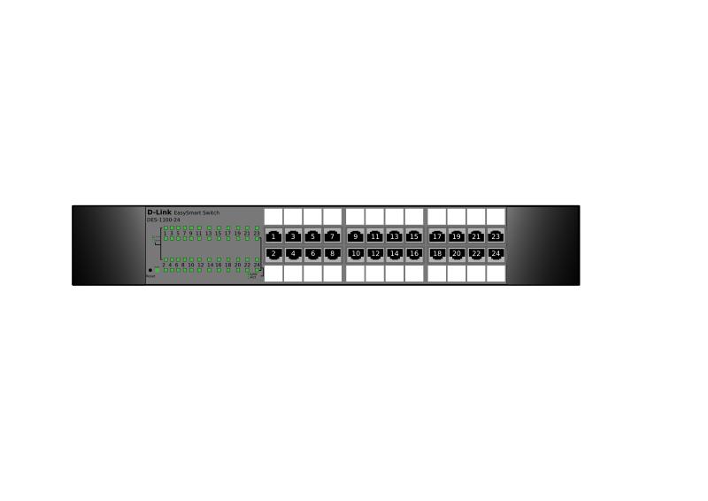 Switch 24 Port D-Link DES-1100-24