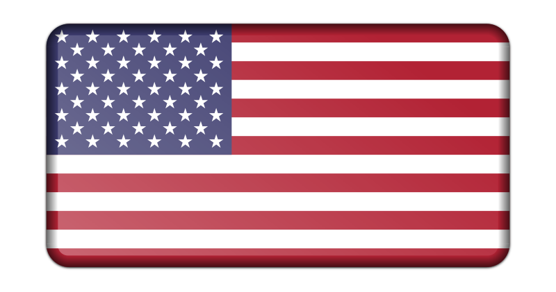 Flag of USA (bevelled)