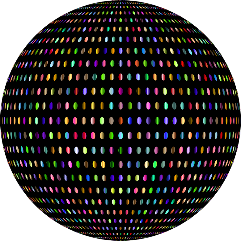 Prismatic Polka Dots Sphere