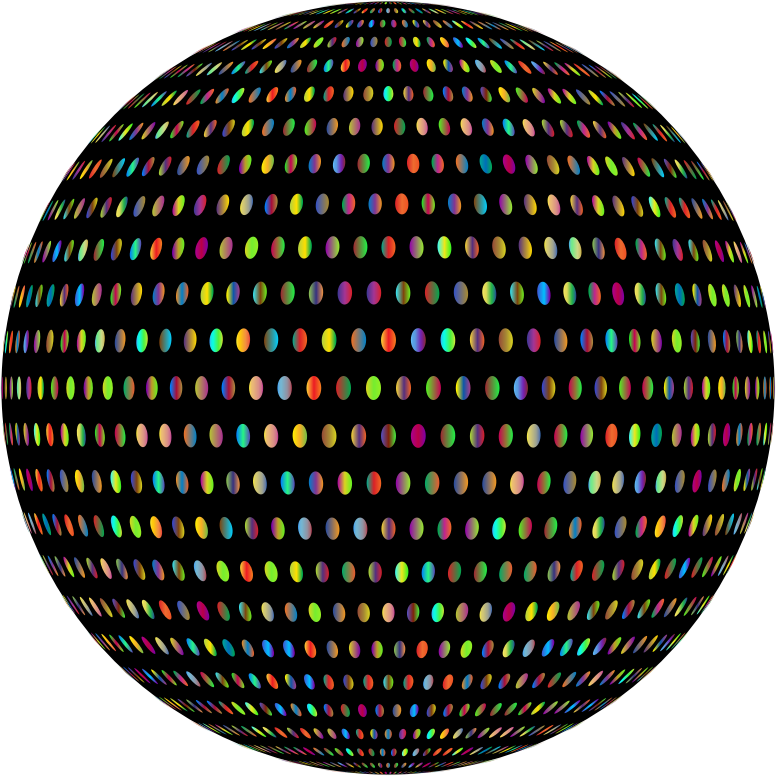 Prismatic Polka Dots Mark II Sphere