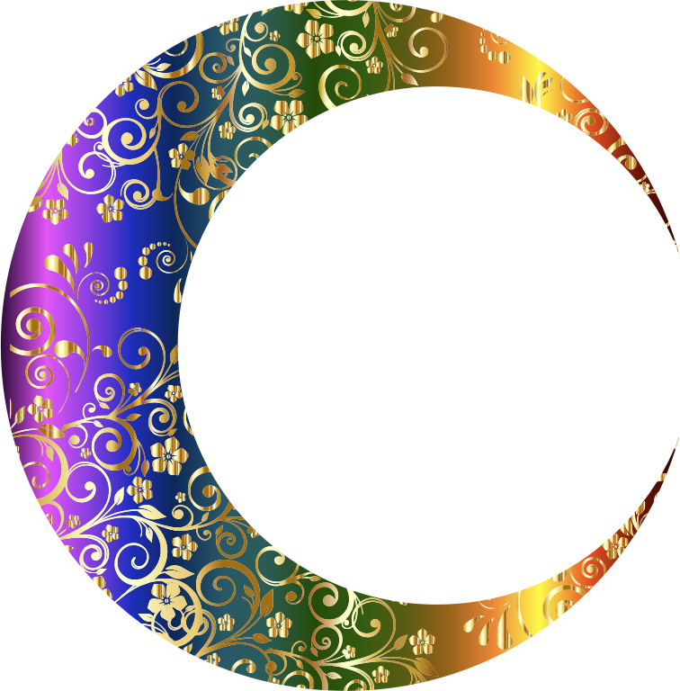 Gold Floral Crescent Moon Mark II 4