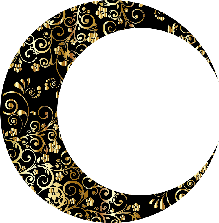 Gold Floral Crescent Moon Mark II 5