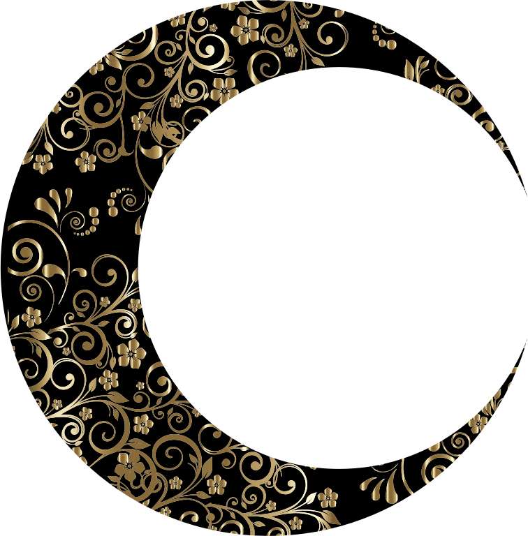 Gold Floral Crescent Moon Mark II 7