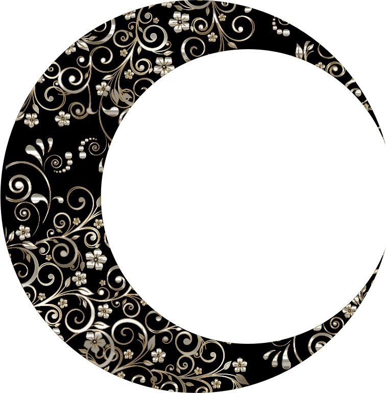 Gold Floral Crescent Moon Mark II 11