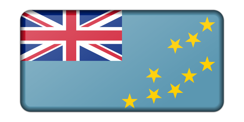 Flag of Tuvalu (bevelled)