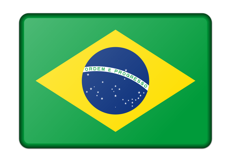 Flag of Brazil (bevelled)