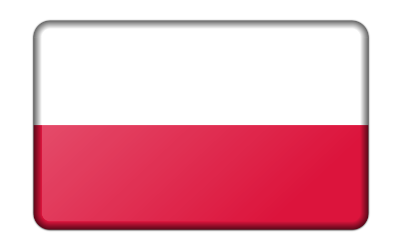 Flag of Poland (bevelled)