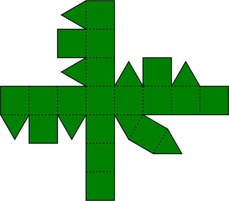 Green Rhombicuboctahedron Net