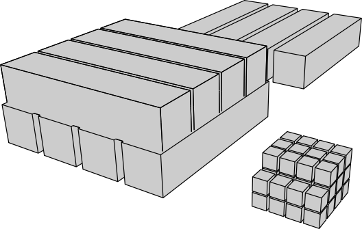 Shipping containers and some boxes