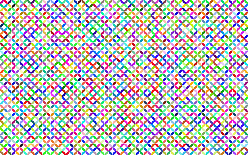 Prismatic Curved Diamond Pattern No Background