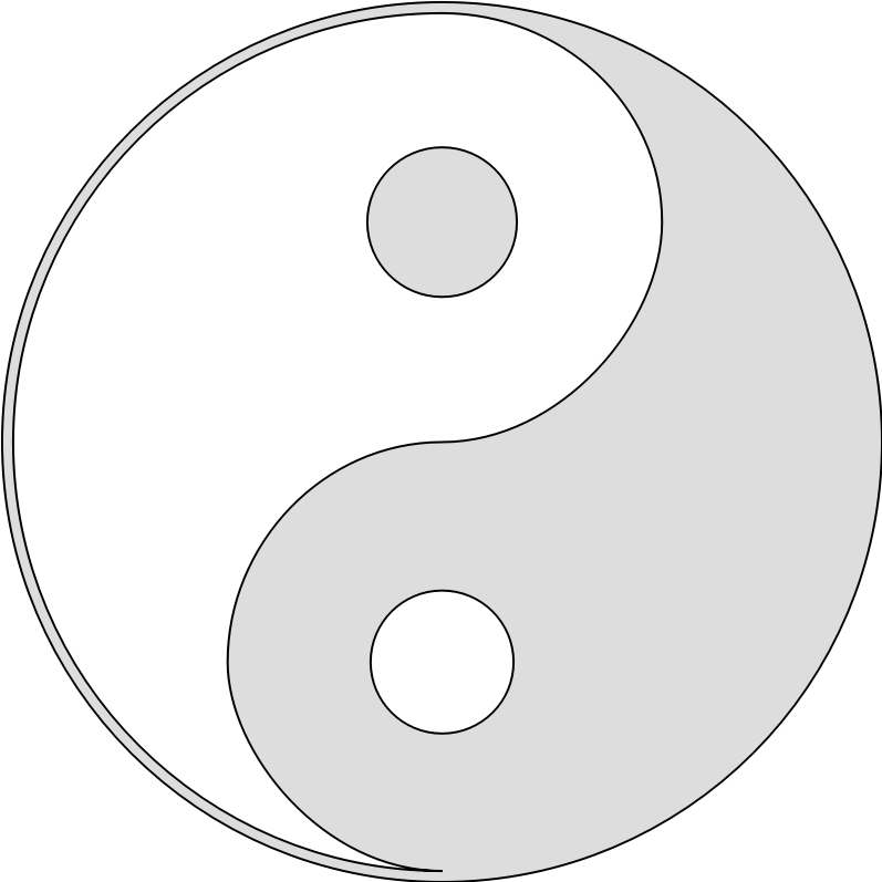 Stroked Yin-Yang