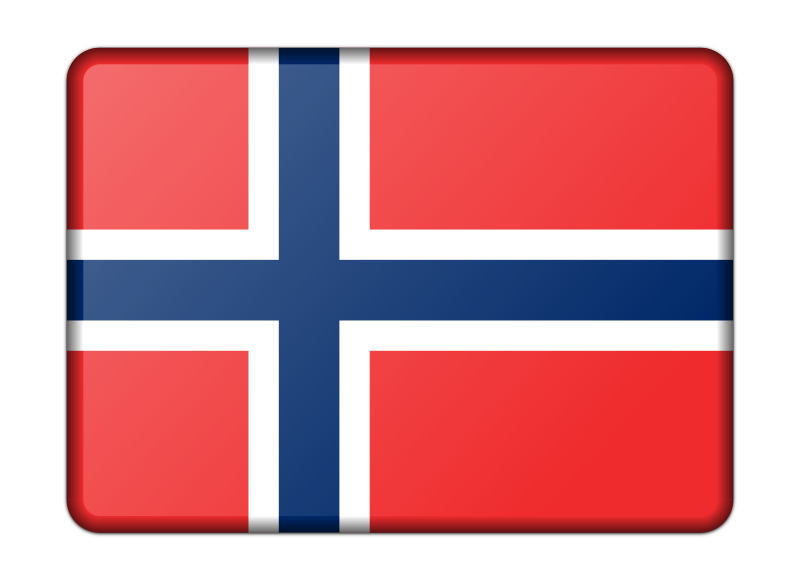 Flag of Norway (bevelled)
