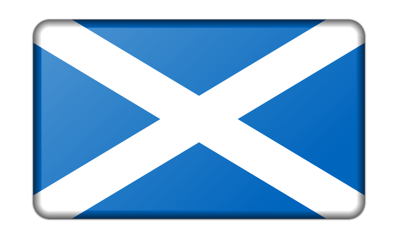 Flag of Scotland (bevelled)