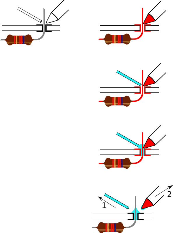 Soldering steps