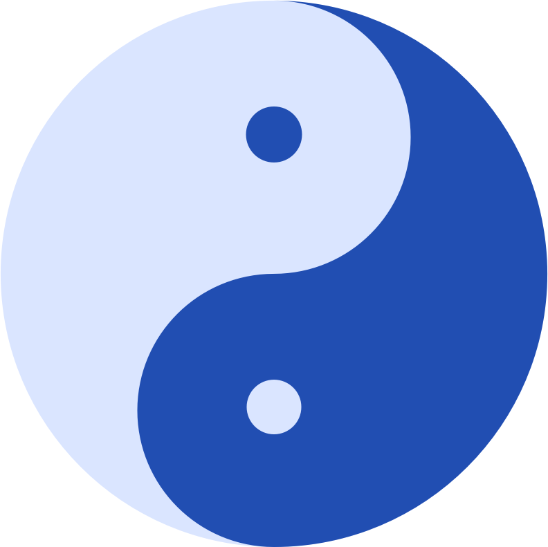 Blue Ying and Yang