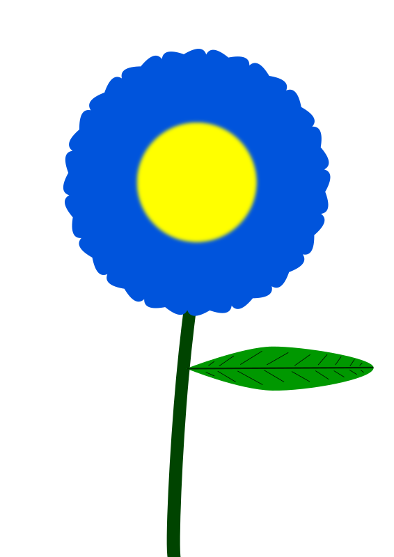 Blue flower