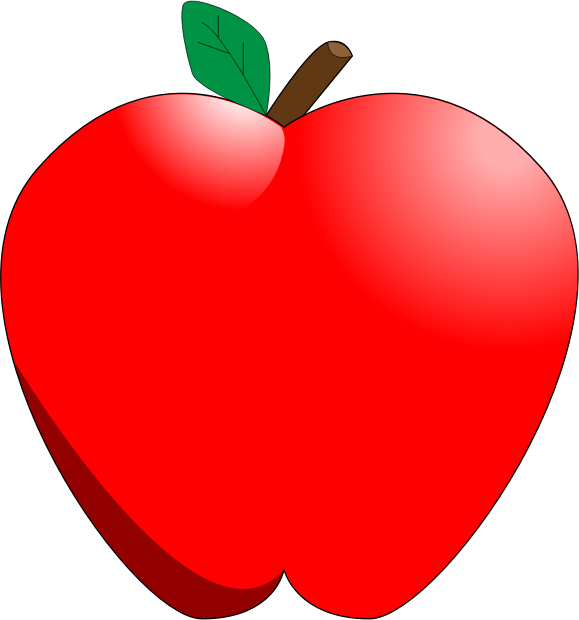 Simple Red Apple - Openclipart