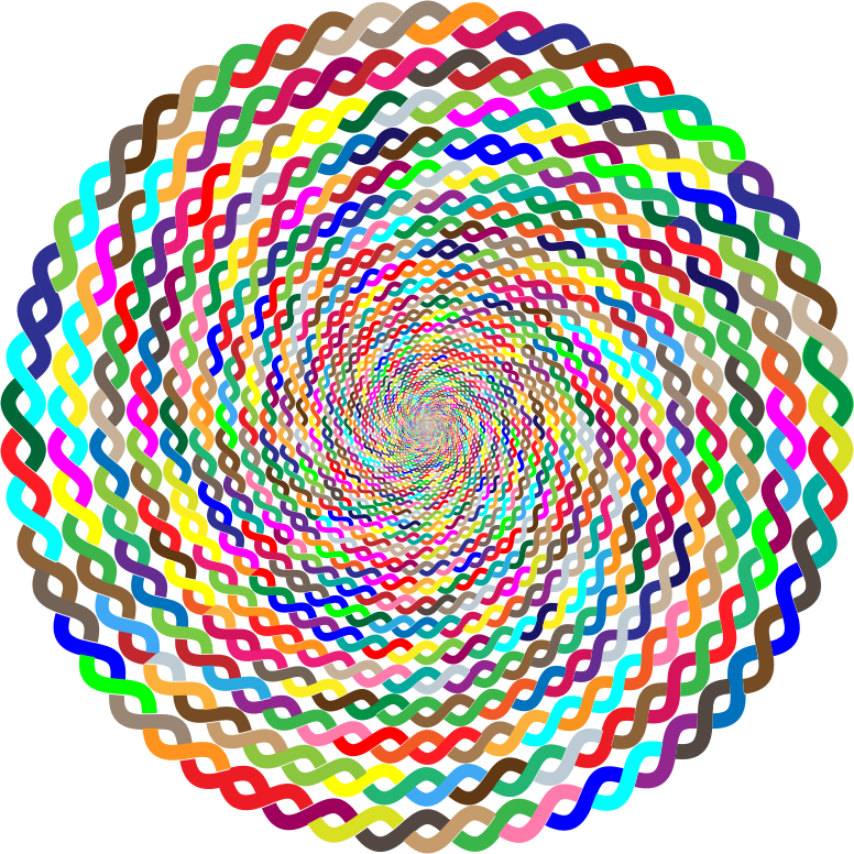 Prismatic Intertwined Circle Vortex No Background