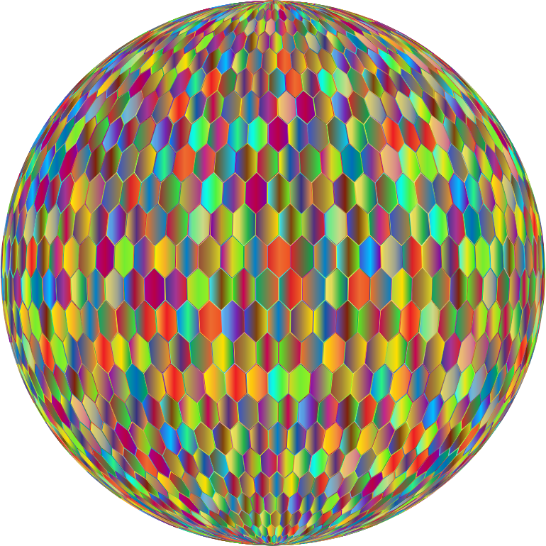 Prismatic Hexagonal Grid Sphere Variation 2 4