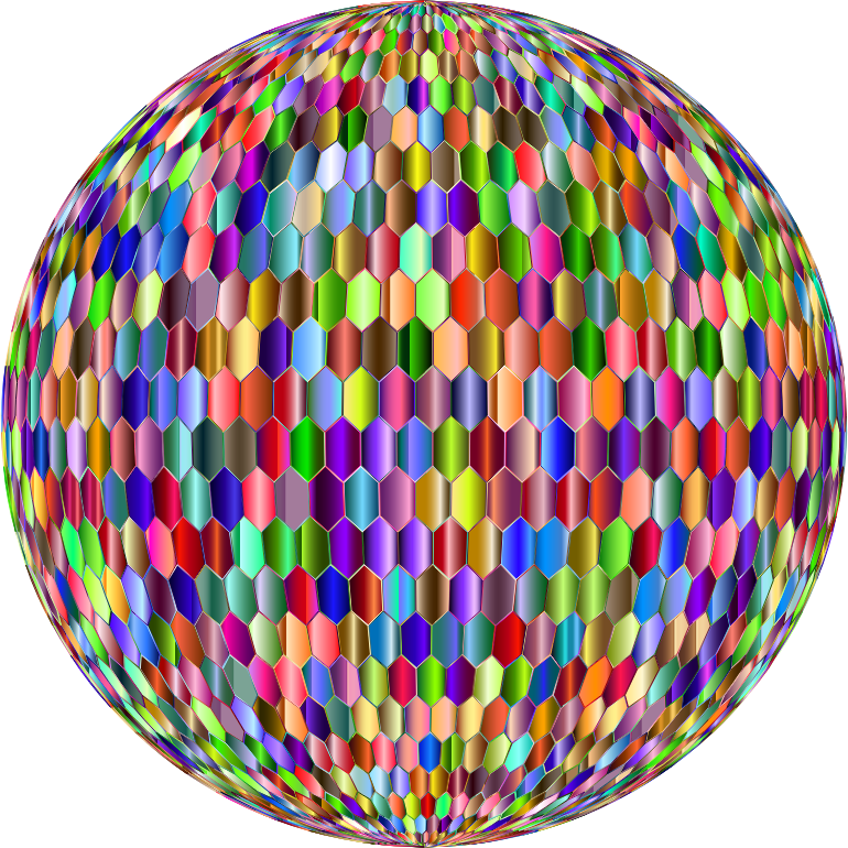 Prismatic Hexagonal Grid Sphere Variation 2 6