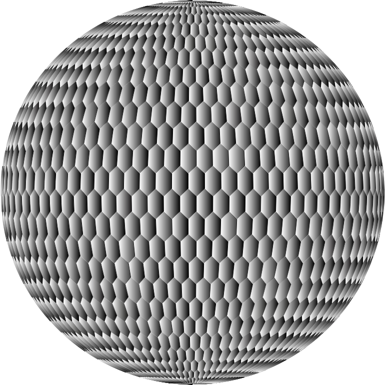 Prismatic Hexagonal Grid Sphere Variation 2 8