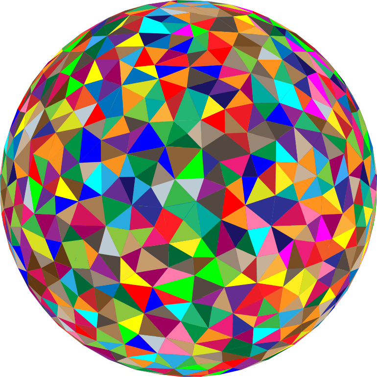 Prismatic Low Poly Sphere 5