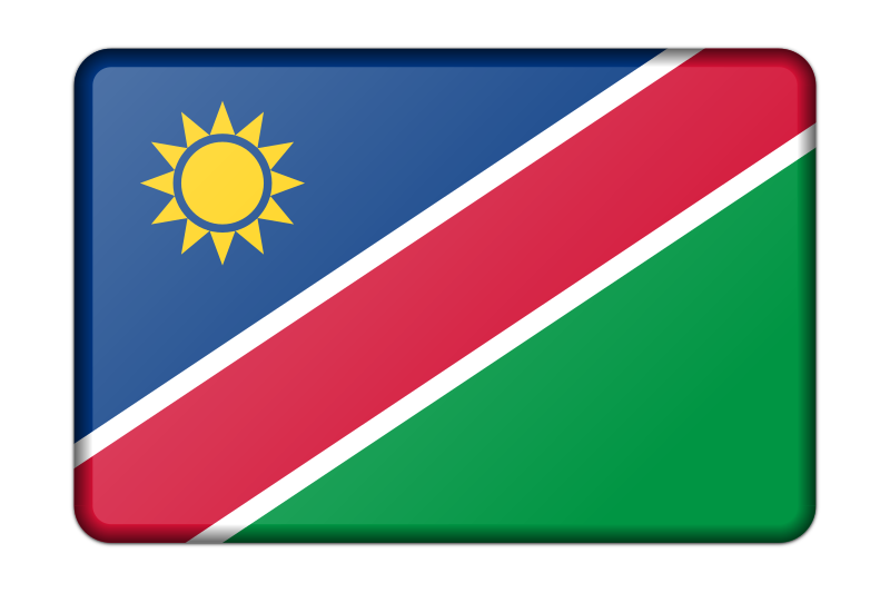 Flag of Namibia (bevelled)