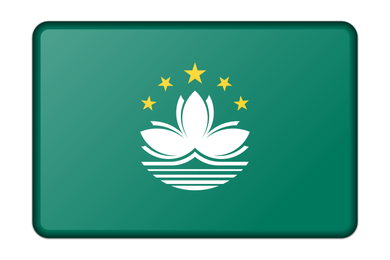 Flag of Macau (bevelled)