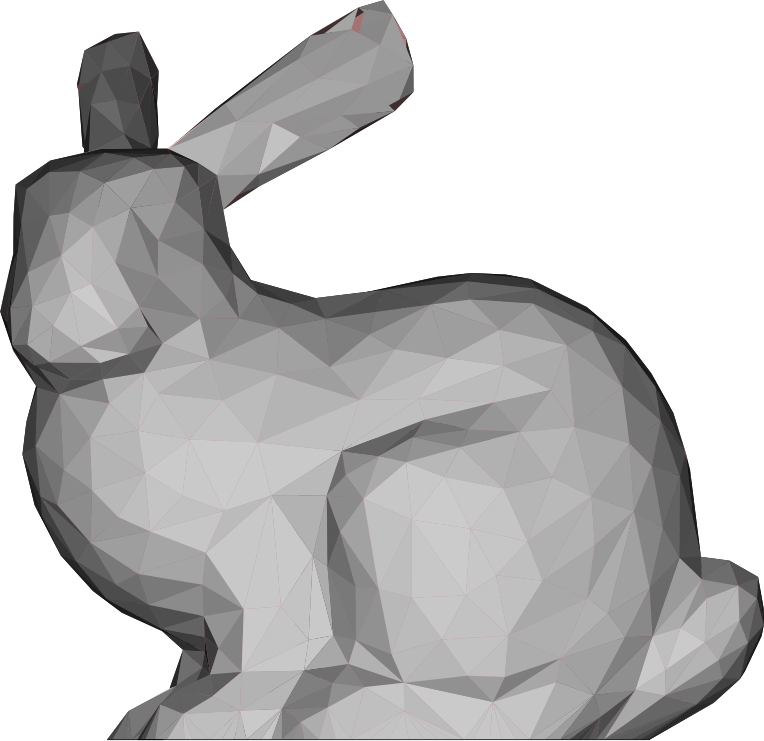 Low Poly 3D Stanford Bunny