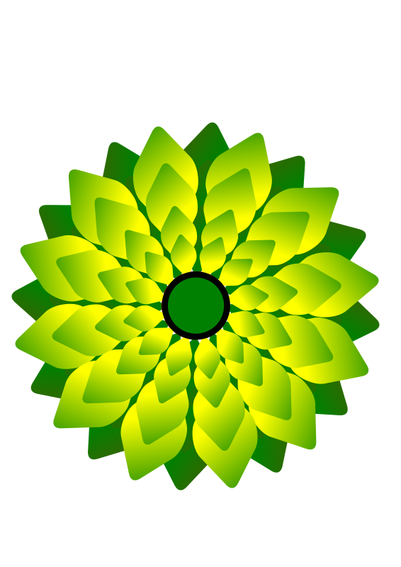 flor verde