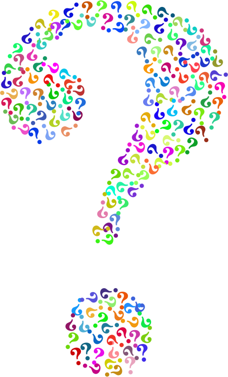 Prismatic Question Mark Fractal No Background - Openclipart