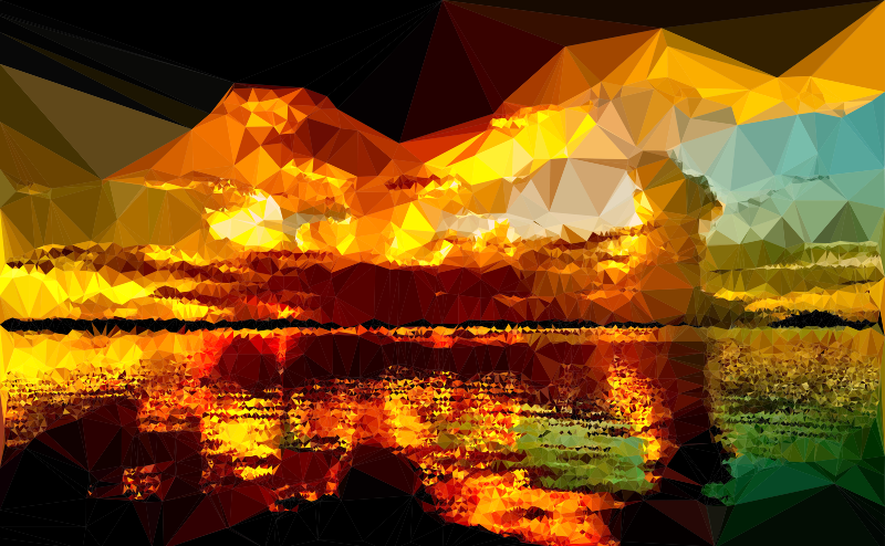 Low Poly Glimmering Dusk