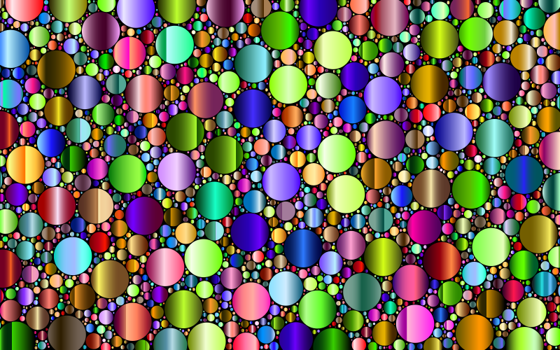 Prismatic Packed Circles 8 Openclipart