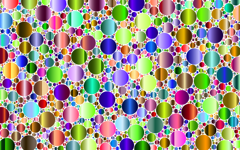 Prismatic Packed Circles 8 No Background