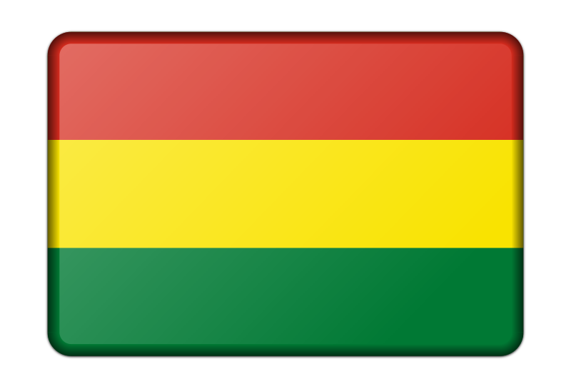 Flag of Bolivia (bevelled)